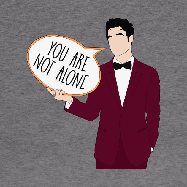 Not Alone - Darren Criss by byebyesally